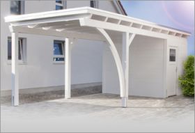 Carport mit Abstellraum - Vorhandener Platz effektiv genutzt