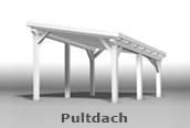 Pultdach-Carport Sofortangebot